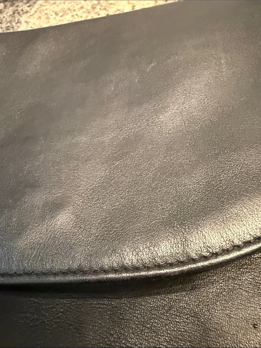 Paloma Picasso Black Leather Bag